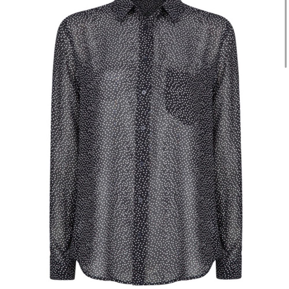 Printed lightweight blouse Mango Long Sleeve NEW - Picture 3 of 4
